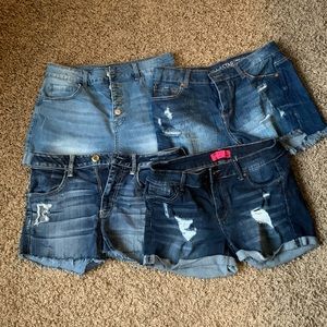 4 Pairs of Jean Shorts